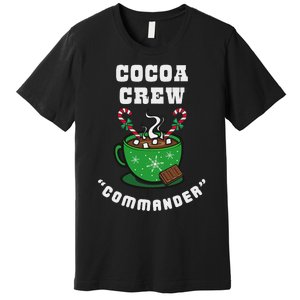 Cocoa Crew Commander Christmas Xmas Squad Picture Premium T-Shirt