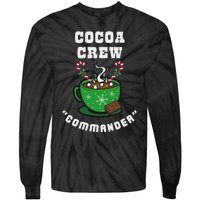 Cocoa Crew Commander Christmas Xmas Squad Picture Tie-Dye Long Sleeve Shirt