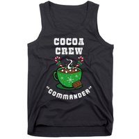 Cocoa Crew Commander Christmas Xmas Squad Picture Tank Top