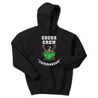 Cocoa Crew Commander Christmas Xmas Squad Picture Kids Hoodie