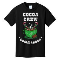 Cocoa Crew Commander Christmas Xmas Squad Picture Kids T-Shirt