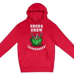 Cocoa Crew Commander Christmas Xmas Squad Picture Premium Pullover Hoodie