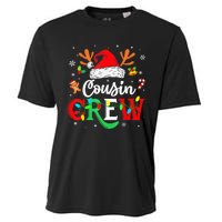 Christmas Cousin Crew Reindeer Santa Hat Lights Kid Teens Cooling Performance Crew T-Shirt