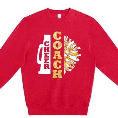 Cheer Coach Cheerleader Coach Cheerleading Coach Premium Crewneck Sweatshirt