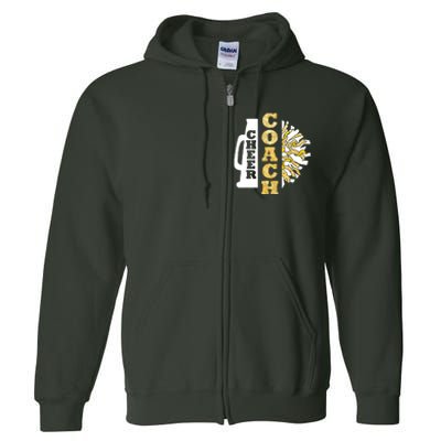 Cheer Coach Cheerleader Coach Cheerleading Coach Full Zip Hoodie