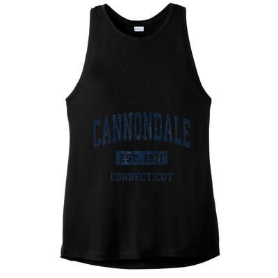 Cannondale Connecticut Ct Vintage Athletic Sports Ladies PosiCharge Tri-Blend Wicking Tank