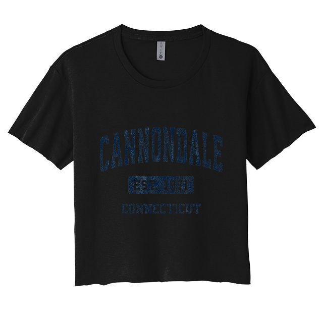 Cannondale Connecticut Ct Vintage Athletic Sports Crop Top