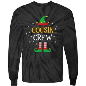 Cousin Crew  Cute Xmas Elf Party Pajama PJ Matching Tie-Dye Long Sleeve Shirt