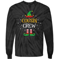 Cousin Crew  Cute Xmas Elf Party Pajama PJ Matching Tie-Dye Long Sleeve Shirt