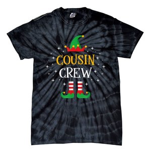 Cousin Crew  Cute Xmas Elf Party Pajama PJ Matching Tie-Dye T-Shirt