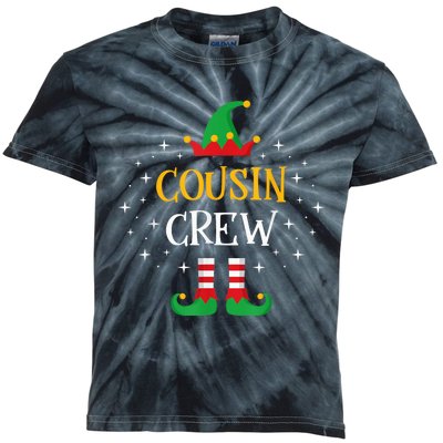 Cousin Crew  Cute Xmas Elf Party Pajama PJ Matching Kids Tie-Dye T-Shirt