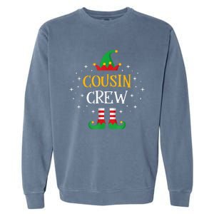 Cousin Crew  Cute Xmas Elf Party Pajama PJ Matching Garment-Dyed Sweatshirt