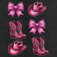 Coquette Cowgirl 7 Panel Mesh Trucker Snapback Hat