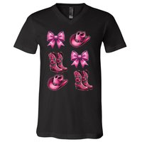 Coquette Cowgirl V-Neck T-Shirt