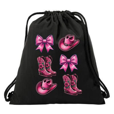 Coquette Cowgirl Drawstring Bag