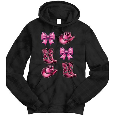 Coquette Cowgirl Tie Dye Hoodie