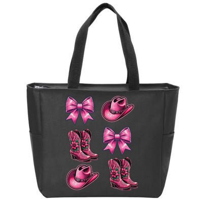 Coquette Cowgirl Zip Tote Bag