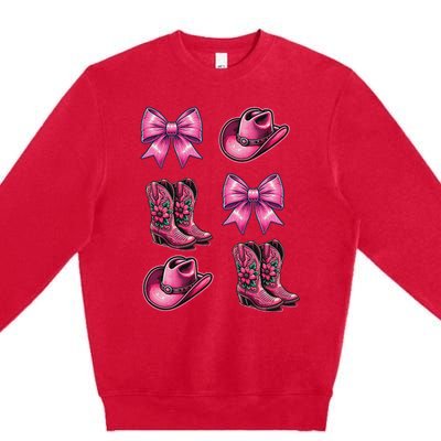 Coquette Cowgirl Premium Crewneck Sweatshirt