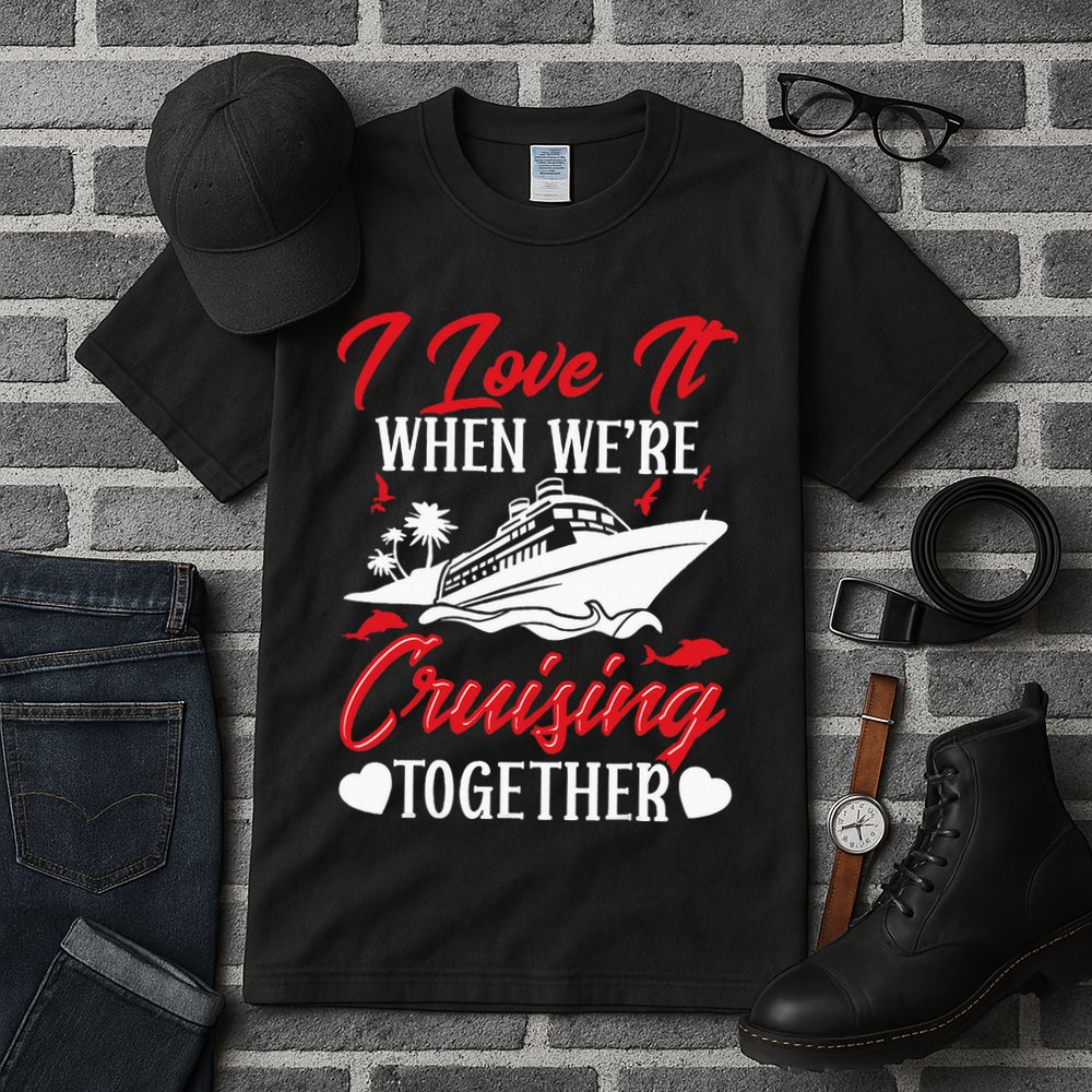 Cruising Couple Cruise Love It When WeRe Cruisin Together Tall T-Shirt