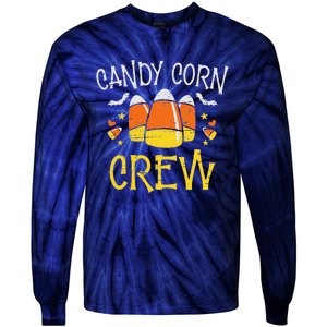 Candy Corn Crew Spooky Party Halloween Sweet Candy Tie-Dye Long Sleeve Shirt