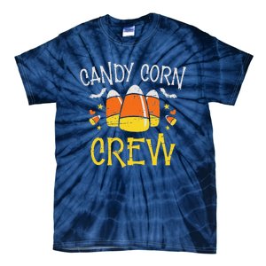 Candy Corn Crew Spooky Party Halloween Sweet Candy Tie-Dye T-Shirt