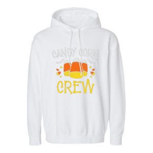 Candy Corn Crew Spooky Party Halloween Sweet Candy Garment-Dyed Fleece Hoodie