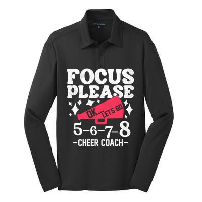 Cheer Coach Cheering Mom Fan Cheerleading Cheerleader Squad Gift Silk Touch Performance Long Sleeve Polo