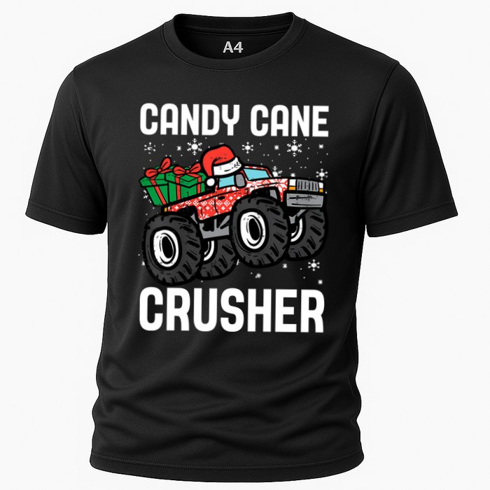 Candy Cane Crusher Christmas Monster Truck Performance Shirt