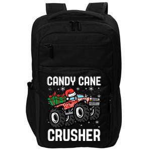 Candy Cane Crusher Christmas Monster Truck Impact Tech Backpack