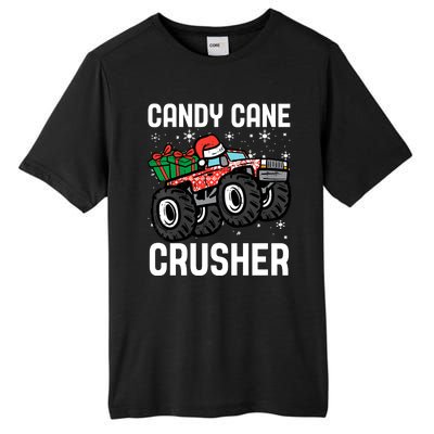 Candy Cane Crusher Christmas Monster Truck Tall Fusion ChromaSoft Performance T-Shirt