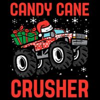 Candy Cane Crusher Christmas Monster Truck Mug