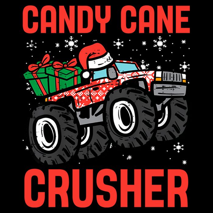 Candy Cane Crusher Christmas Monster Truck Mug
