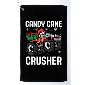 Candy Cane Crusher Christmas Monster Truck Platinum Collection Golf Towel