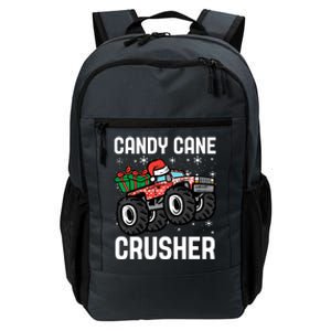 Candy Cane Crusher Christmas Monster Truck Daily Commute Backpack