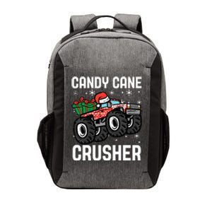 Candy Cane Crusher Christmas Monster Truck Vector Backpack