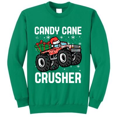 Candy Cane Crusher Christmas Monster Truck Sweatshirt