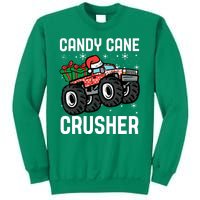 Candy Cane Crusher Christmas Monster Truck Sweatshirt