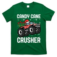 Candy Cane Crusher Christmas Monster Truck T-Shirt