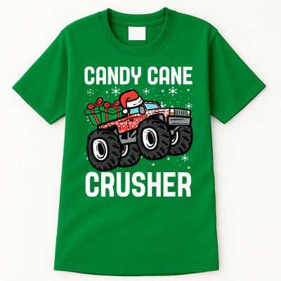 Candy Cane Crusher Christmas Monster Truck Tall T-Shirt