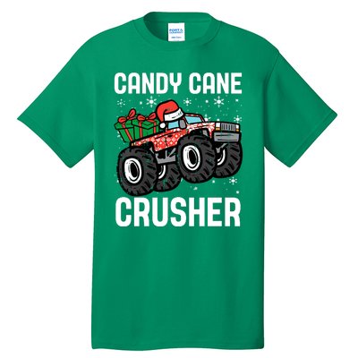 Candy Cane Crusher Christmas Monster Truck Tall T-Shirt