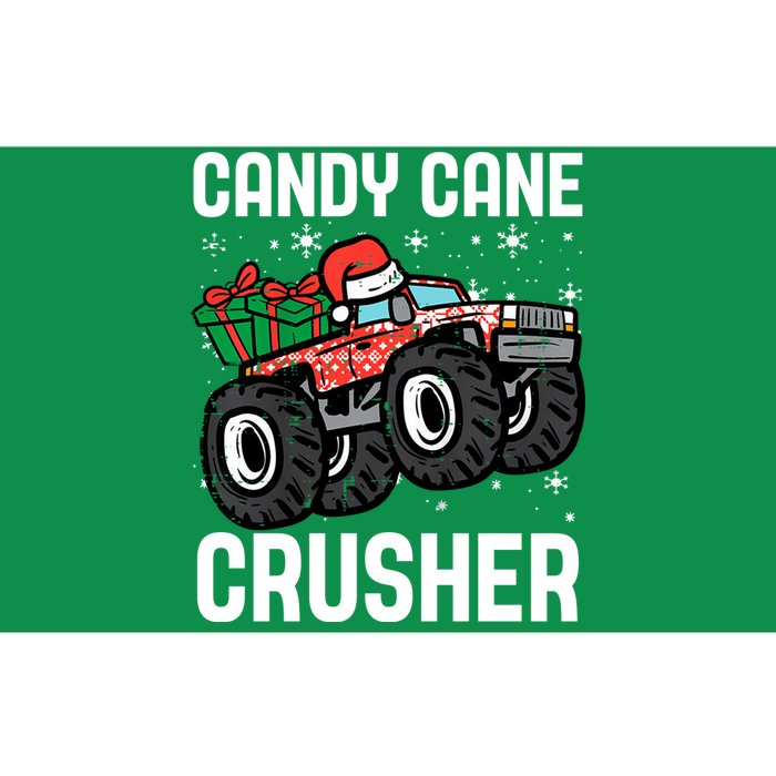 Candy Cane Crusher Christmas Monster Truck Bumper Sticker