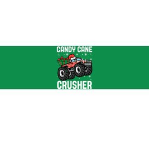 Candy Cane Crusher Christmas Monster Truck Bumper Sticker