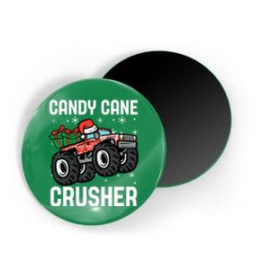 Candy Cane Crusher Christmas Monster Truck Magnet