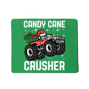 Candy Cane Crusher Christmas Monster Truck Mousepad