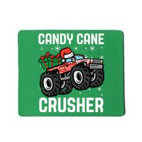 Candy Cane Crusher Christmas Monster Truck Mousepad