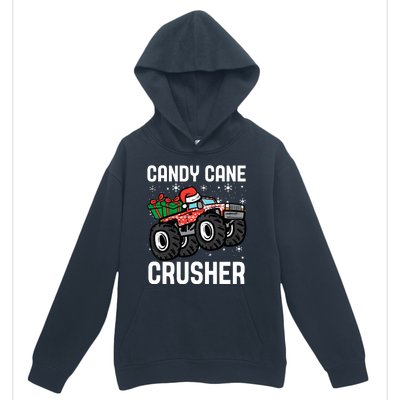 Candy Cane Crusher Christmas Monster Truck Urban Pullover Hoodie