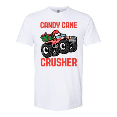 Candy Cane Crusher Christmas Monster Truck Softstyle CVC T-Shirt