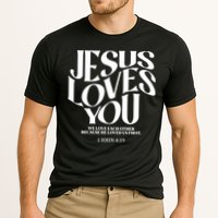 Christian Jesus Loves You Cooling Performance Crew T-Shirt