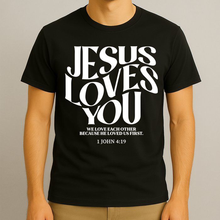 Christian Comfort Colors Jesus Loves You T-Shirt