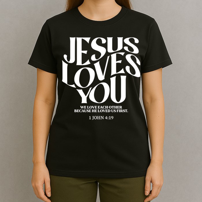 Christian Comfort Colors Jesus Loves You T-Shirt